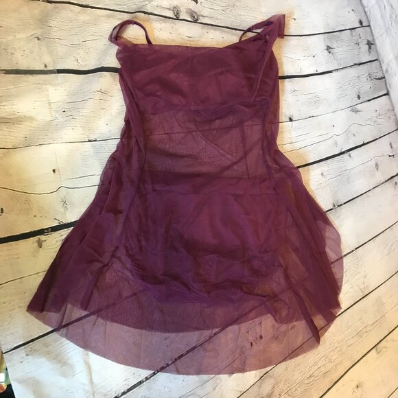 Kelle CM Costume Mesh Dress with Solid Top/Brief NWOT - Picture 3 of 4